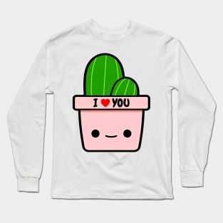 "I Love You" Cactus Long Sleeve T-Shirt